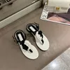 サンダルデリケートウーマンフローラルローフックヒールスリッパfemme Shoes Summer Ladies Open Toe Flipflops Luxury Camellia Slides 230713