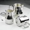 Brocca per latte Brocca per schiuma di latte Brocca per montalatte professionale in acciaio inossidabile Barista Espresso Tazza a vapore Beccuccio lungo arrotondato 350550750ml 230712