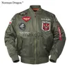 Heren Jassen Hoge kwaliteit lichtgewicht US NAVY print militaire patch wit groen zwart nylon baseball bomberjack mannen bomber jassen J230713