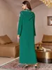 Roupas étnicas Ramadan Eid Mubarak Abaya Dubai Paquistão Turquia Islamismo Muçulmano Modest Vestido Kaftans Para Mulheres Robe Djellaba Femme Caftan