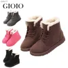 Femmes bottes hiver chaud bottes de neige femmes Faux daim bottines femme chaussures d'hiver botas de mujer chaussures en peluche plate-forme chaussures L230704