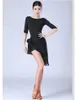 Stage noszenie Justsaiyan Lady Fringed Triangle Latin Dress Sexy One spódnica dla dorosłych kostium tańca czarna praktyka