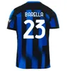 23 24 Lautaro Thruam Soccer Jersey 2023 2024 Barella Cuardado Sanches Alexis Tredje Milans Calhanoglu Mkhitaryan Football Uniform