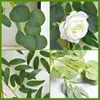 Decorative Flowers Artificial Eucalyptus Vine Hanging Willow Vines Home Wall Decor Greenery Leaves Plants Wedding Arch