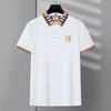 Polos pour hommes Marque Chemises pour hommes Polo à revers Cool Summer Coton Doux à manches courtes Casual Pure Color Haut de gamme Broderie Fashion Top 230712