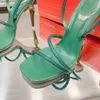 Women Designer Shoes Diamond Crystal Sandal 105 Berömda lyxdesigner Slides High Heels Party Evening Shoes Designer Heels Back Strap Sandals RC Sandal Heels