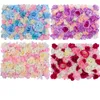 Decorative Flowers 40x60cm Artificial Silk Rose 3D Flower Wall Panels Pography Wedding Party Backdrop Decoration Stage DIY Decor