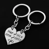 Couple romantique porte-clés porte-clés saint valentin amant cadeau coeur clé ensemble amis porte-clés porte-clés cadeau pour femmes filles # 223D