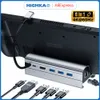 Strömkabel Plugg Steam Deck Dock 6 i 1 stativtillbehör 3 USB 3 0 4K 60Hz Gigabit Ethernet 1000Mbps USB C PD 60W Hub 230712