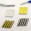 Shoe Parts Accessories 100 PCS Set Seamless Metal Aglet DIY Shoelace Repair Replacement Shoe Lace Tips Drawstring Hoodie String Head 230712