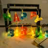 Strings Merry Christmas Letter Lamp String LED Light Box Holiday Happy Birthday Luci multicolori per interni ed esterni