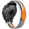 Klockarmband 22 26mm Trail Loop Nylonrem För Garmin Fenix5 6 7 Instinct1 2 Snabbpassning Armband Fenix5X 6X 7X Tactix Sport Band Armband 230712