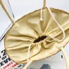 Evening Bags Lemon Embroidered Small Straw Handmade Woven Beach Tote Seaside Vacation Casual Female Tophandle Bag 230713