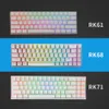 Tangentbord RK68 RK855 RK71 RGB Wireless 65 Compact Mechanical Keyboard 68 71 Keyboards 60 Bluetooth Swappable Gaming 230712