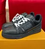 Designer Mannen Causale Schoenen Mode Vrouw Leer Lace Up Platform Zool Sneakers Wit Zwart Heren Dames Luxe Fluwelen Suède 38-46