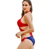 Costumi da bagno da donna 2023 Bikini stile Costume da bagno femminile sexy Set da 2 pezzi Costume da bagno da donna Lady per la festa estiva