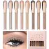 Conjunto de sombras de olhos QI 8 cores foscas líquidas de longa duração à prova d'água Sombras de olhos brancas de secagem rápida Nude Maquiagem Cosméticos 230712