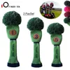 Other Golf Products 3 Pcs Driver Fairway Hybrid Knit Golf Head Cover Pom Woods Headcovers Black Blue Green Pink for Men Women Drop 230712