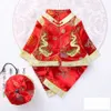 Nouveau-né bébé filles garçons chinois Costumes traditionnels ensemble de vêtements infantile printemps Festival porter nouvel an Halloween Tang Suit312t