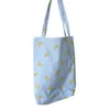 Storage Bags Cotton Linen Zipper Tote Large Capacity Banana Design Retro Exquisite Bag For Shopping Lunch