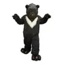 2023 Black Plush Bear Mascot Costumes Halloween Fancy Party Dress Cartoon Character Carnival Xmas Easter Advertising Birthday Party Costume