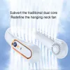 Ventilateurs électriques USB Portable ventilateur de cou suspendu refroidisseur d'air petit climatiseur électrique avec 720 flux d'air de refroidissement pour les voyages en plein air