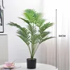 Decorative Flowers Artificial Plants Palm Tree Green Fake Plant Leaf Wedding Party Home Garden Decors Accessories Plastic Bonsai Wall Potted