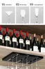 1/2PCS Bicchiere di vino Appeso Rack Home Bar Alto treppiede Upside Cabinet Down Non poroso Calice Rack per cucina Bar Bicchiere da vino Rack