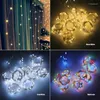 Stringhe Matrimonio Compleanno Luci natalizie Camera da letto Casa Festoon Lamp USB LED Fairy String Curtain Garland Holiday Party Decoration