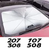 Ombre De Voiture Pare-Brise Pare-Soleil Parapluie Pour Peugeot 206 207 208 301 307 308 406 407 408 508 2008 3008 5008 108 607 4008 Rifter 107 306 230712