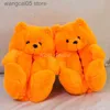 Slippers Teddy Bear women christmas plus Cartoon Cute Bear House Slipper Furry Faux Fur Slides Woman Furry Flip Flop Shoes T230713