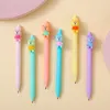 Pz/lotto Kawaii Bear Press Gel Pen Cute 0.5mm Black Ink Pens Cancelleria per ufficio Scuola Forniture per scrivere Commercio all'ingrosso