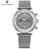 Wristwatches PAGANI DESIGN Men's Watches Fashion Quartz Wrist Watch For Men AR Sapphire glass Chronograph Mesh belt Waterproof 100m 2023 230712