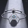 Bangle Honghong Style Temperament Disc Zircon Girl Eesthetic Personality Armband Party Gifts smycken kan justeras