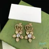 Classic Letter Earrings Studs Charm Retro Designer Earrings Women Eardrops Jewelry For Party Anniversary