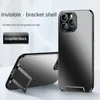 Designer bag nvisible Bracket Is for iPhone 14 13Pro Max Simple Micro-frosted Light-sensitive Backboard Case for iPhone 13 12 Pro Max