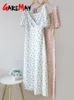 Urban Sexy Dresse's Summer Dress Chiffon Elegant Floral Print Vintage Maxi Longo com Fendas Laterais Vestidos para Mulheres 2023 230712