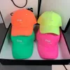 Ball Caps Designer Casquette Candy Fluorescent Cotton Baseball Couple Fashion Letter Street Shooting Cap Drop Delivery Accessories H Dhbid