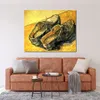 Vincent Vincent Vin Gogh de haute qualité peinture Une paire de sabots en cuir toile de paysage art beau décor mural