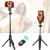 Selfie Monopods Monopod 2 em 1 Selfie Stick Tripé Stand com controle remoto para Android para IOS Mobile Phone Perche Selfie Stick Tripé R230713