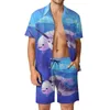 Survêtements pour hommes 2 pièces Pantdress Beluga And Narwhal (0002) Vintage Beach Suit Graphic USA Size