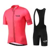 Cycling Jersey Sets NSR RAUDAX Mens Pro Team Jerseys Road Bike Short Sleeves Bicycle Clothes Bib Shorts MTB Sport Clothing 230712