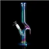 Rökande rör Rainbow Glass Pipe Hookahs Glöd