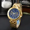 ساعات المعصم للرجال 2023 New Mens Watches All Dial Work Work Quartz Watch عالية الجودة أعلى العلامة التجارية الفاخرة الكرونوغراف على مدار الساعة حزام الصلب