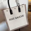 Classic Rive Gauche Tote handbag bag handbags fashion linen Large Beach shopping bags Women travel Crossbody Shoulder satchel RIVE GAUCHE Wallet