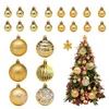 Décoration de fête suspendus ornements d'arbre de Noël boules 42 pièces boules de galvanoplastie pendentifs pour