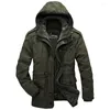 Men's Jackets Winter Jacket Men Thicken Warm Minus 40 Degrees Cotton-Padded Hooded Windbreaker Parka Plus Size 4XL Coats