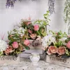 Dekorative Blumen, Hochzeits-Requisiten, Simulationsblumenkasten, Blumentopf, Seide, gefälschtes Willkommensbereichsschild für die Tischdekoration, Ornamente
