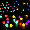 Strings 50 LED Solar Ball Lâmpadas String 8 Modos Luzes de Fada Cadeia Pátio Jardim Lâmpada de Decoração À Prova D' Água Ao Ar Livre