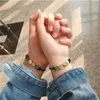 Japan/South Korea Simple Lucky Smiling Face Couple Dynamic Rope Bracelet Woven Adjustable Accessories For Men And Women